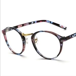 Nerd transparent glasses